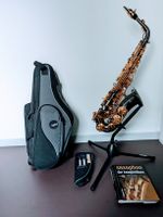 Alt-Saxophone Set Gold/Schwarz