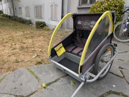 Kinderfahrradanhänger für 2 Kinder, guter Zustand