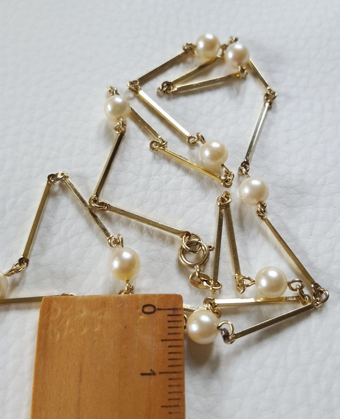 Catenine: Gold kette Mit Perlen – Usato da Wald ZH venduto da Dasilver