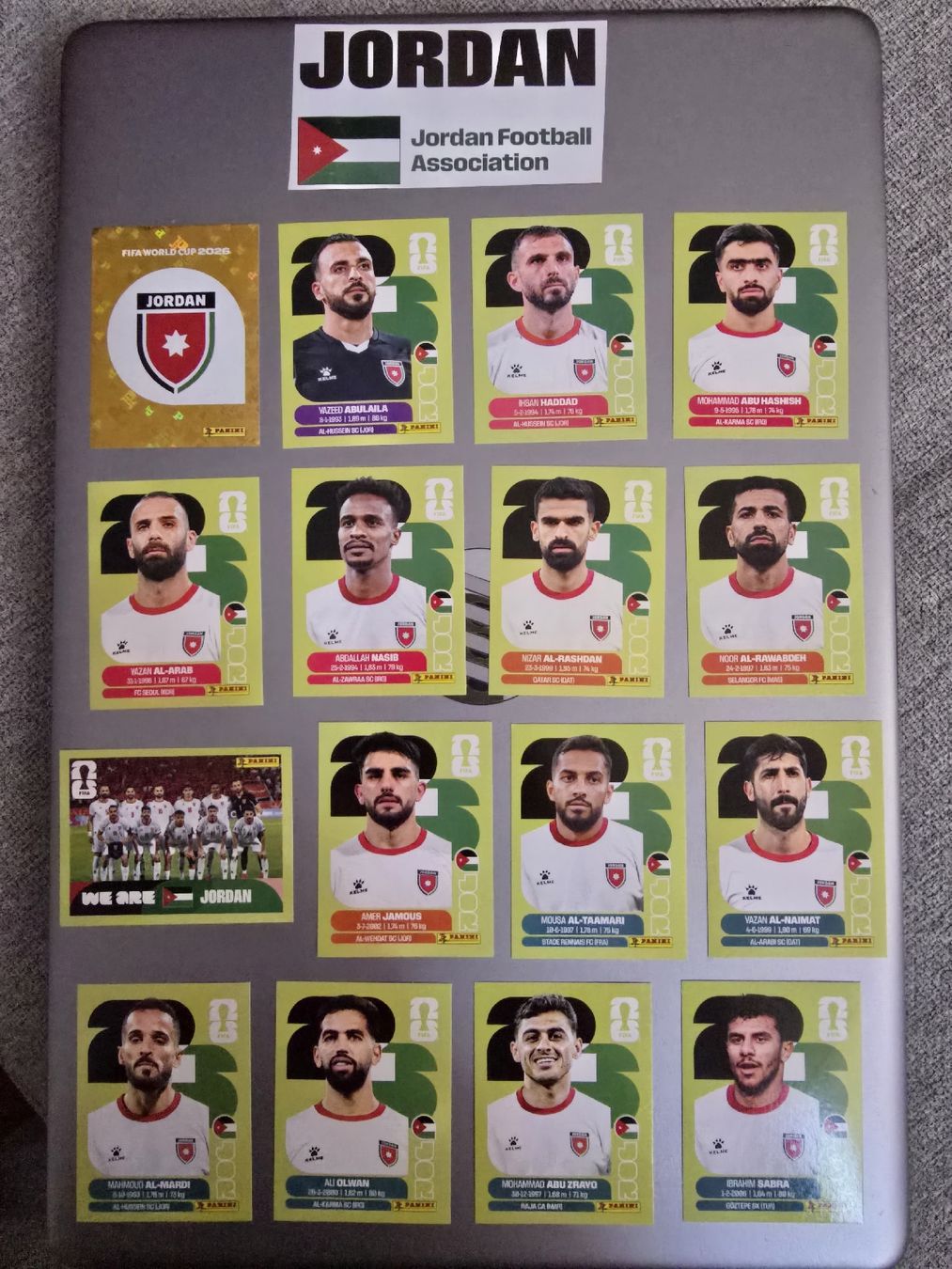 Panini Carte collezionabili: Jordanien Panini WM 2026 – Nuovo (secondo la descrizione) da Zürich venduto da TutNixCH
