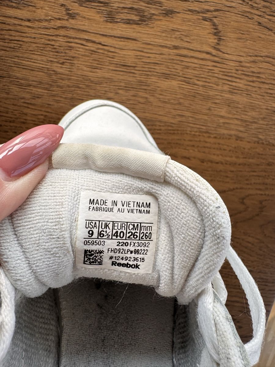 Reebok Scarpe da uomo: Reebok Sneaker weiss – Usato da Pratteln venduto da sandra_39 5