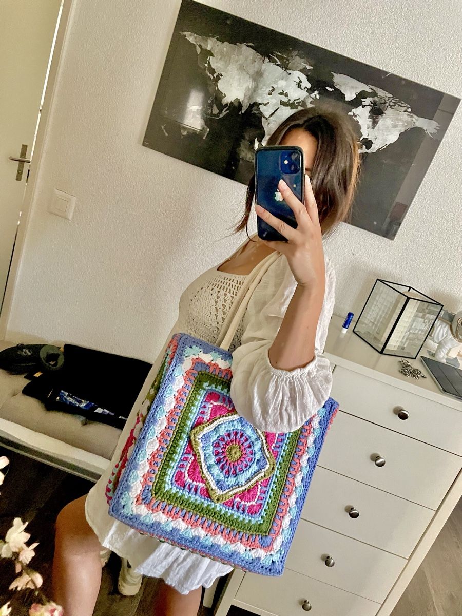 Borse da donna: Boho Häkeltasche Handmade – Nuovo e nell'imballaggio originale da Zürich venduto da LaiSe 2