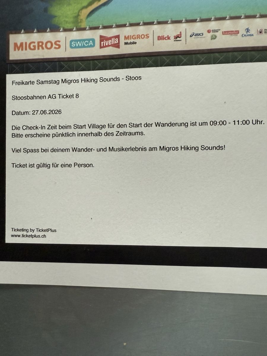 Billets: Hiking tickets – Neuf (Voir description) à visp par Kmemo1 2