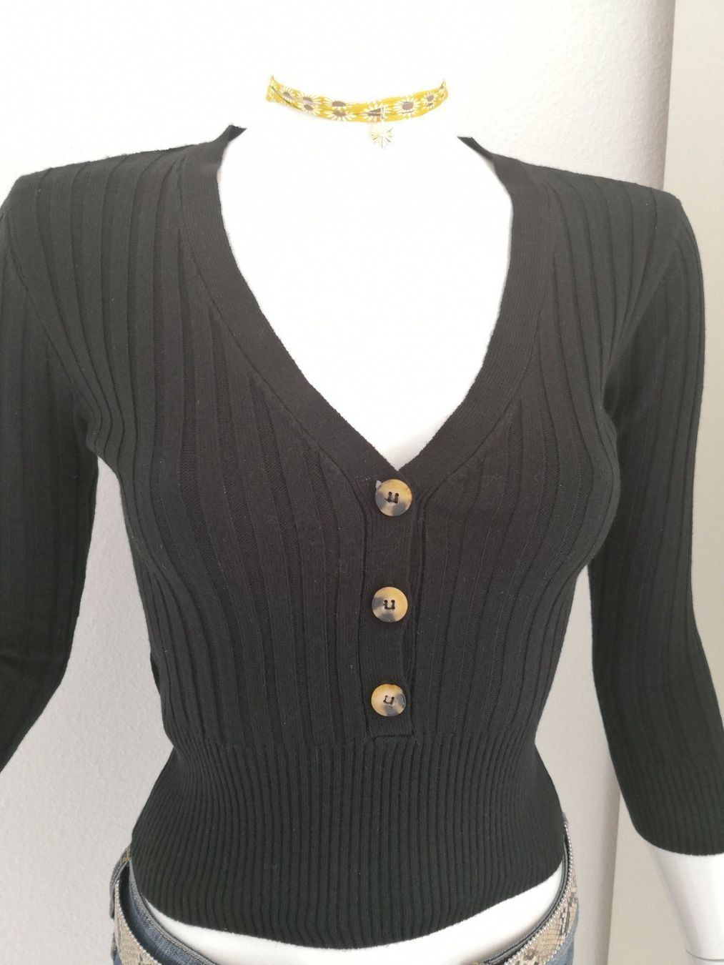 Mango Maglioni & Felpe: 🤩MANGO STRICK PULLOVER SCHWARZ & KNÖPFE NEU & D&G P. – Nuovo (secondo la descrizione) da Olten venduto da Naja-Twins-Twins 3