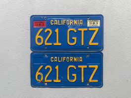 🇺🇸CALIFORNIA Nummernschilder Paar SELTEN 🇺🇸