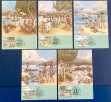 1988 Australien Maximumkarten First Fleet - Die Ankunft (1)