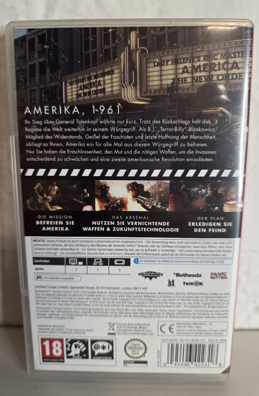 Spiel Wolfenstein II The New Colossus Nintendo Switch (Gebraucht) in ...