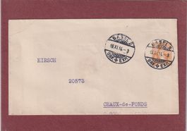 Entier postal - Usine horlogerie Hirsch Chaux de Fonds 1914