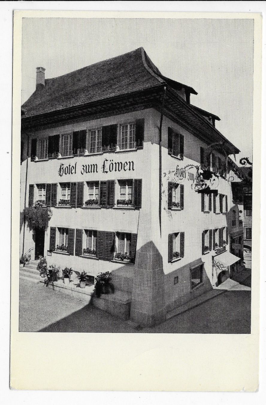 Cartoline postali: Hotel Löwen in Olten – Usato da Hefenhofen venduto da Richsalz