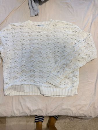 Hollister Pullover Damen weiss Grösse M guter Zustand