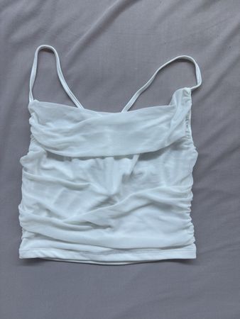 Top blanc dos nu croisé taille S 