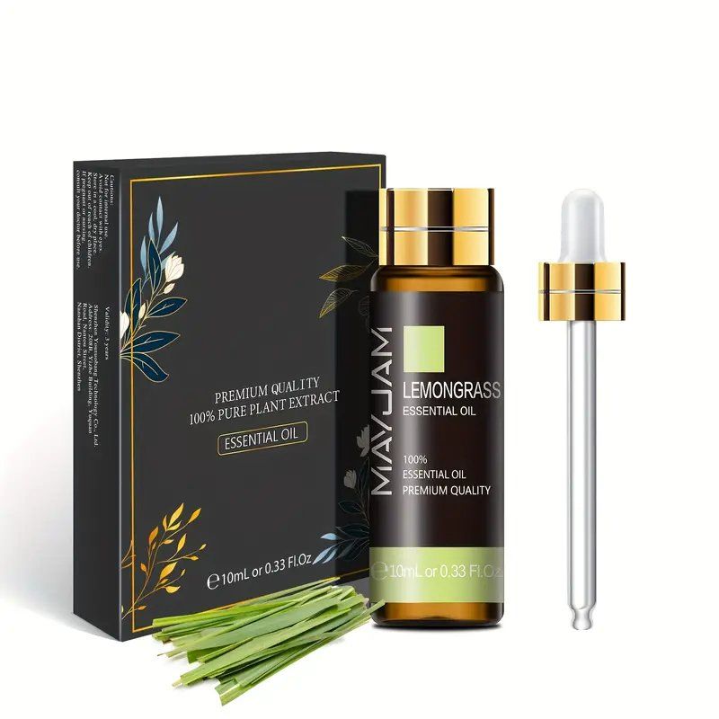 Oli essenziali: Ätherisches Lemongrass öl 100% natürlich 10ml Luftbefeuchter – Nuovo e nell'imballaggio originale da Hundwil venduto da Mr.Wong