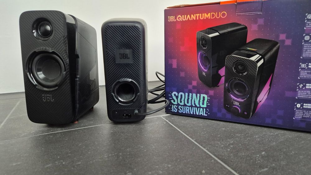 JBL Quantum Duo PC-Lautsprecher - Top Zustand, Schwarz! (Gebraucht) in ...