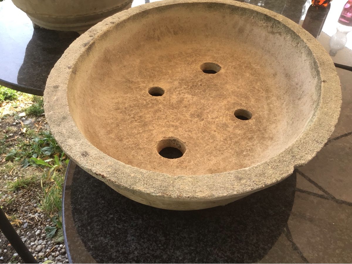 Pentole: Pflanzschale Stein oval mit Untersetzer gebraucht 40cm – Usato da Bazenheid venduto da jud_wk8k 7