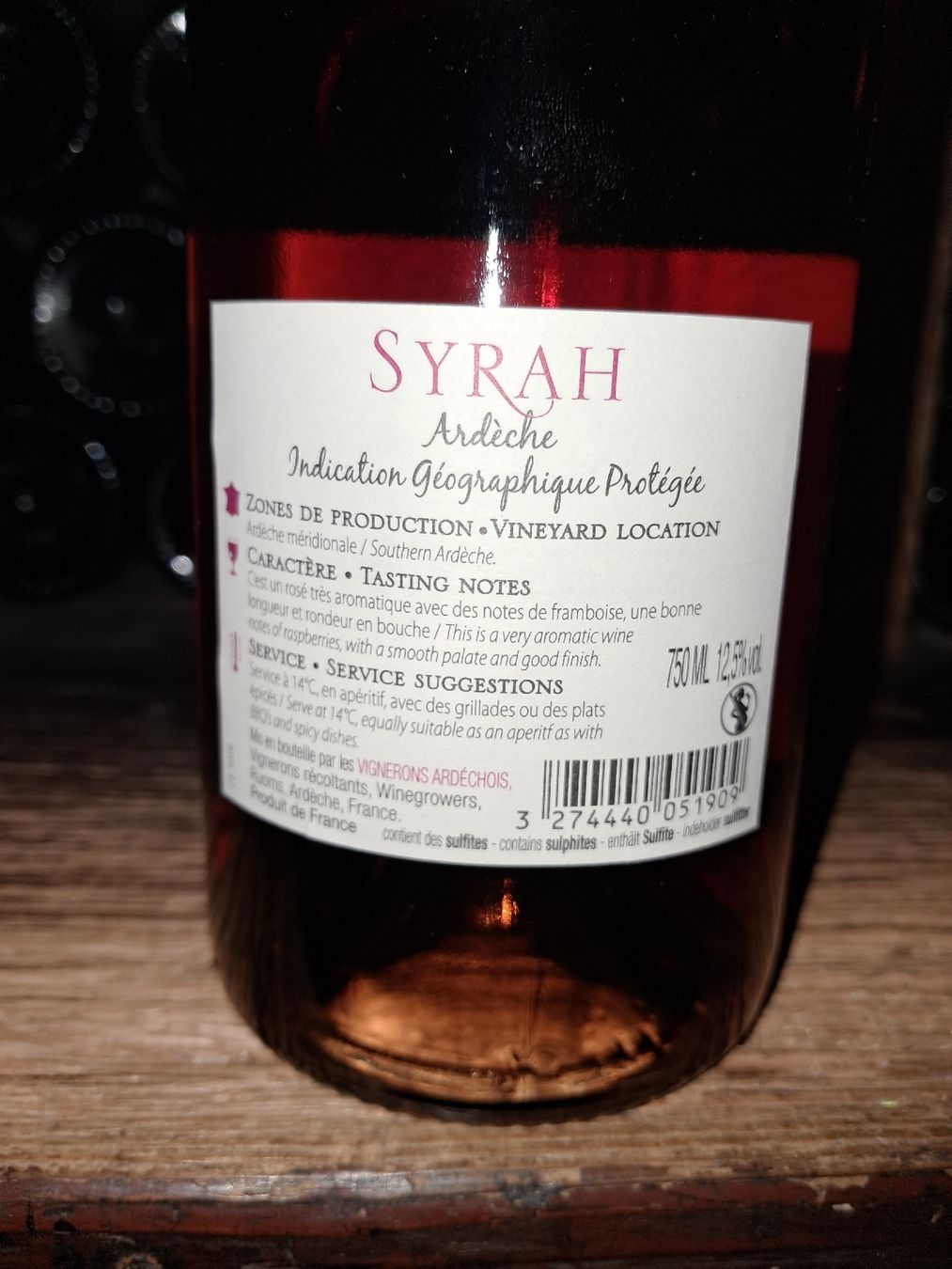 Vino: Syrah Ardèche rosé 2021 – Nuovo e nell'imballaggio originale da Le locle venduto da juliensaran 1