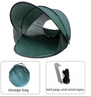Neues schnellaufbauendes Pop-Up Zelt 3 Personen (dunkelgrün)