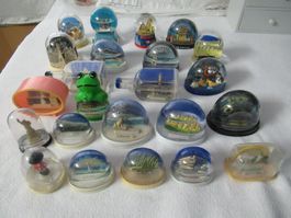 23 X  Schneekugeln  Alt Sehr Selten  Snowdomes Snowglobes