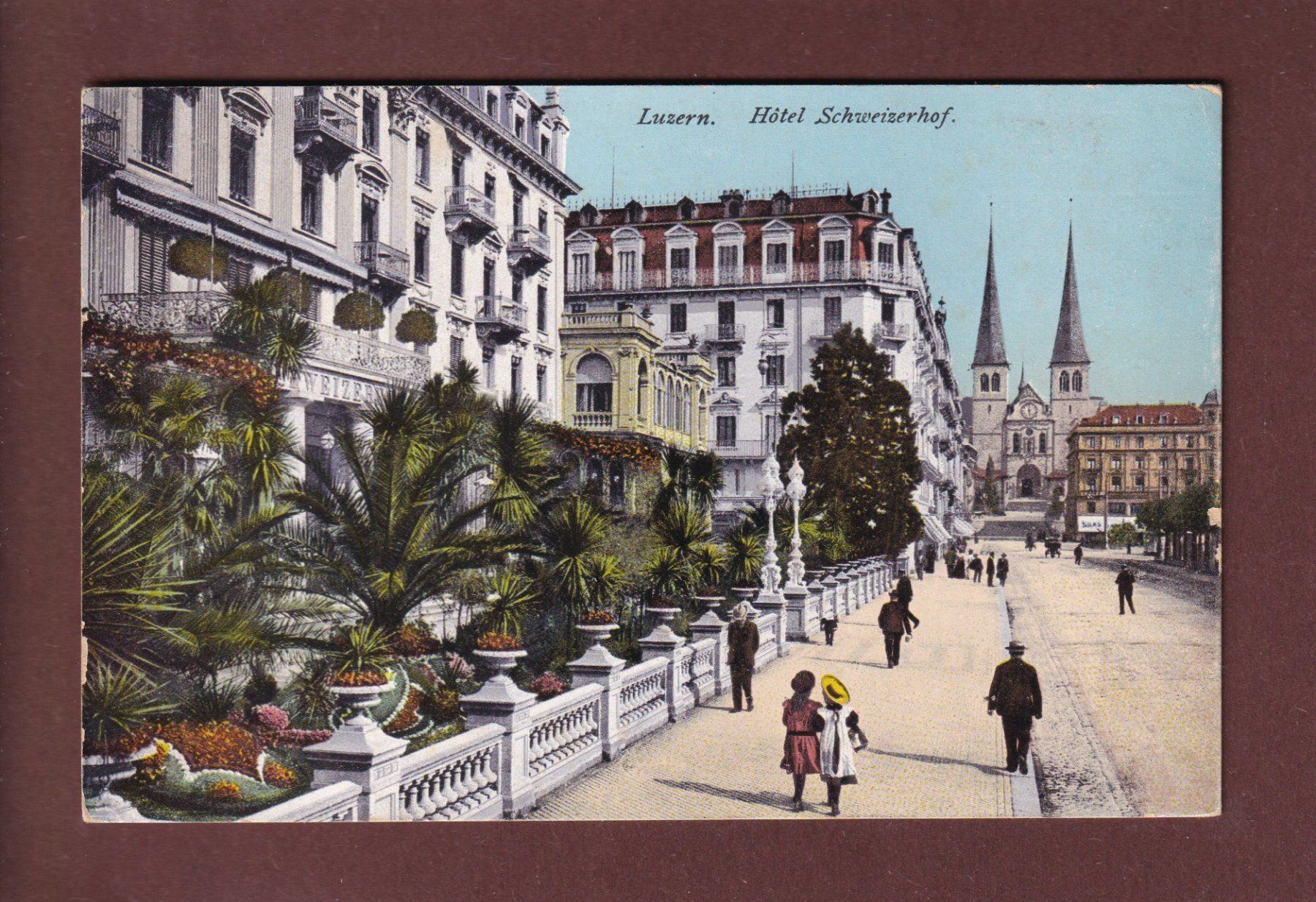 Cartoline postali: LUZERN - Hôtel Schweizerhof – Usato da Pully venduto da nicecards