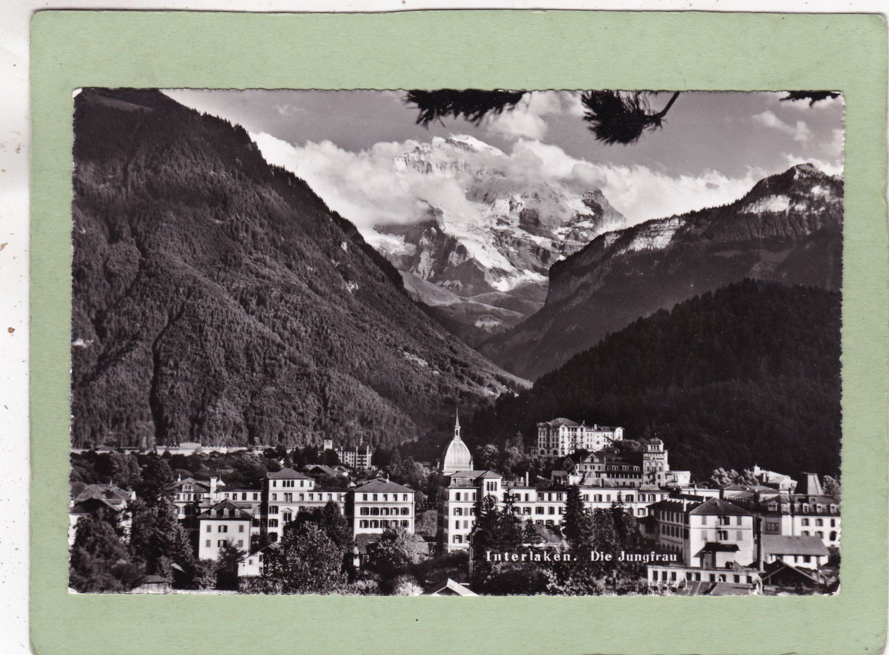 Cartoline postali: Interlaken Die Jungfrau 1954 – Usato da Herisau venduto da Lisegrat2008