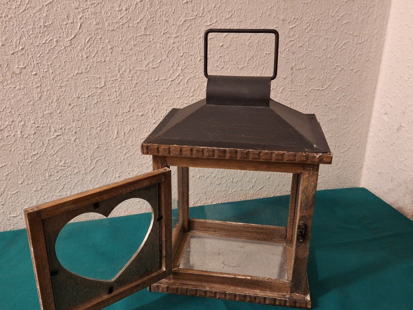 Lanterne: Laterne Holz /Metall, mit Herz – Usato da Arlesheim venduto da shopradl 2