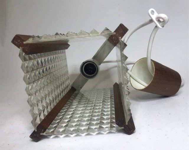 Lampadari & plafoniere: Hängelampe mit Holz und Plexiglas 70er – Usato da Zürich venduto da gigimai67 4