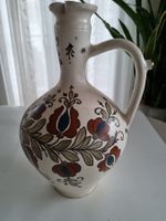 Schöne grosse Keramik Vase Krug, handbemalt, einzigartig!