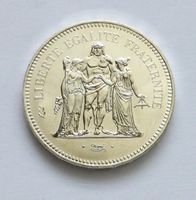 FRANCE / Frankreich, 50 Francs 1975, 30g 900 Silber/Ag, TOP!