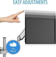 Dual monitor mount for desk
