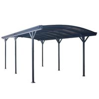 9852 Carport PACO Überdachung Aluminium 505x300cm ANTHRAZIT