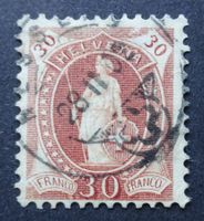 Stehende Helvetia ZNr. 68E.Pf. ʘ, 'HELVETTA', SBK 500.00