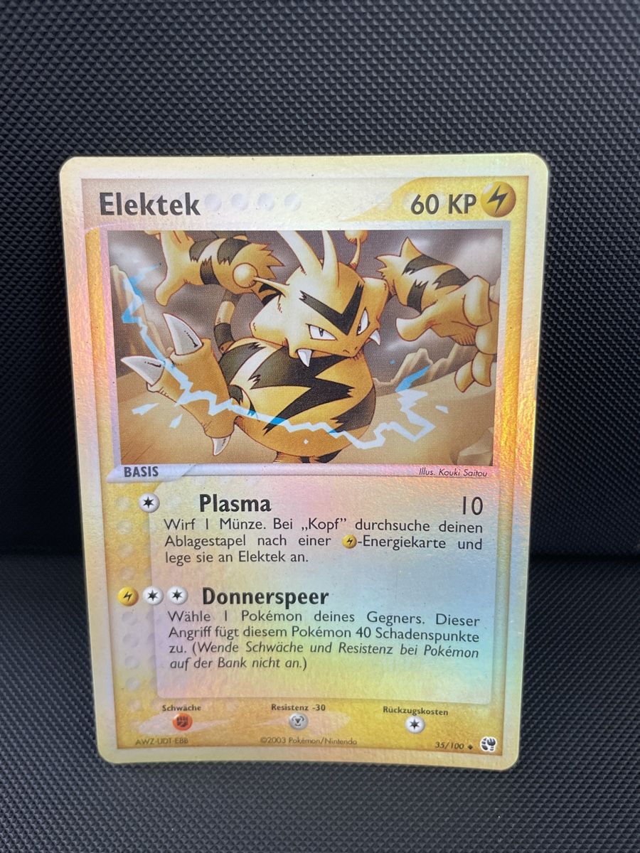 Pokémon Sammelbilder & Trading cards: Elektek 35/100 reverse holo pokemon ex sandsturm uncommon – Gebraucht aus Hugelshofen von Suimosa