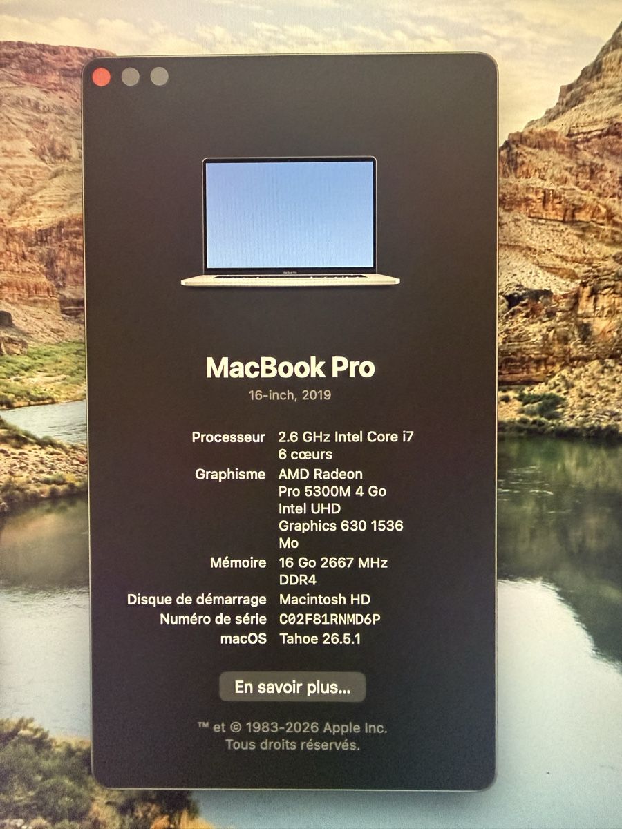 Apple Portables: MacBook Pro 16 inches – D'occasion à onex par naimo01 2