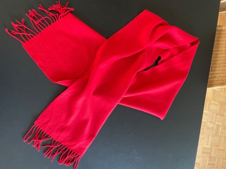 Johnston of Elgin Kaschmirschal Rot