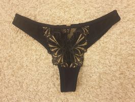 String, S, navy, avec dentelle, excellent état 