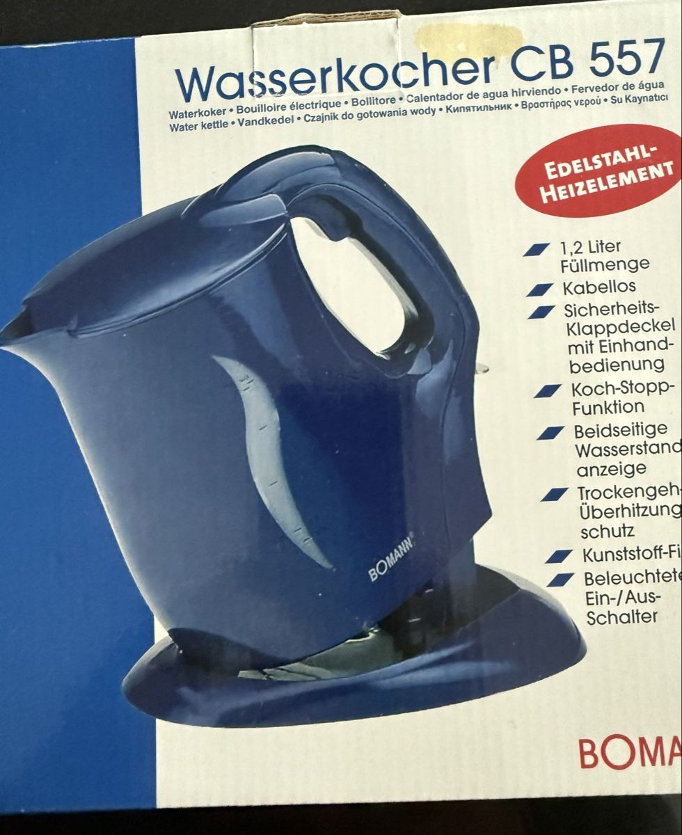 Bollitori: Wasserkocher EDELSTAHL-HEIZELEMENT – Nuovo e nell'imballaggio originale da Pfeffikon LU venduto da pepino17