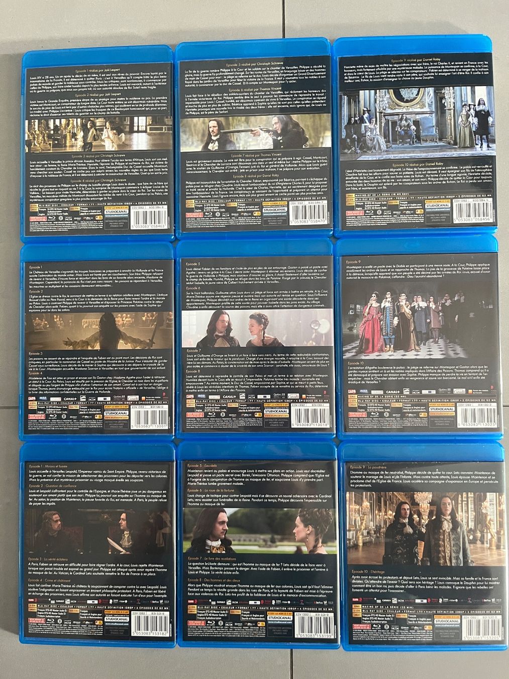 Tutti i DVDs: Versailles Série Complète Blu-ray 1-3 FR/EN – Nuovo (secondo la descrizione) da Sierre venduto da black.box 1