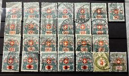 Sammlung Nachporto, Telegraphen-Marken Telegramm- Strafporto
