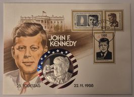 Numisbrief John F. Kennedy grosse Silbermedaille ab 1 Fr. !!