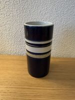 Vase  Danemark céramique bleu blanc rayures