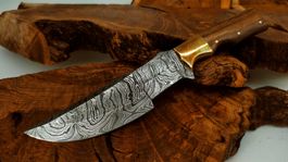 Top 1A XL Damast Messer Knife echter Faltenstahl Damascus