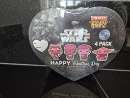 Star Wars Funko Pop! Cœur Saint-Valentin 4 figurines