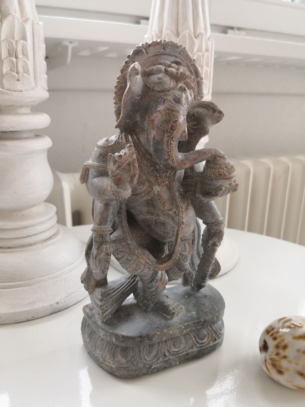 Sculture & Statue: 🤩HANDGEMEISELTE GANESHA STATUE SPECKSTEIN EINZELSTÜCK INDIA – Nuovo (secondo la descrizione) da Olten venduto da Naja-Twins-Twins 2