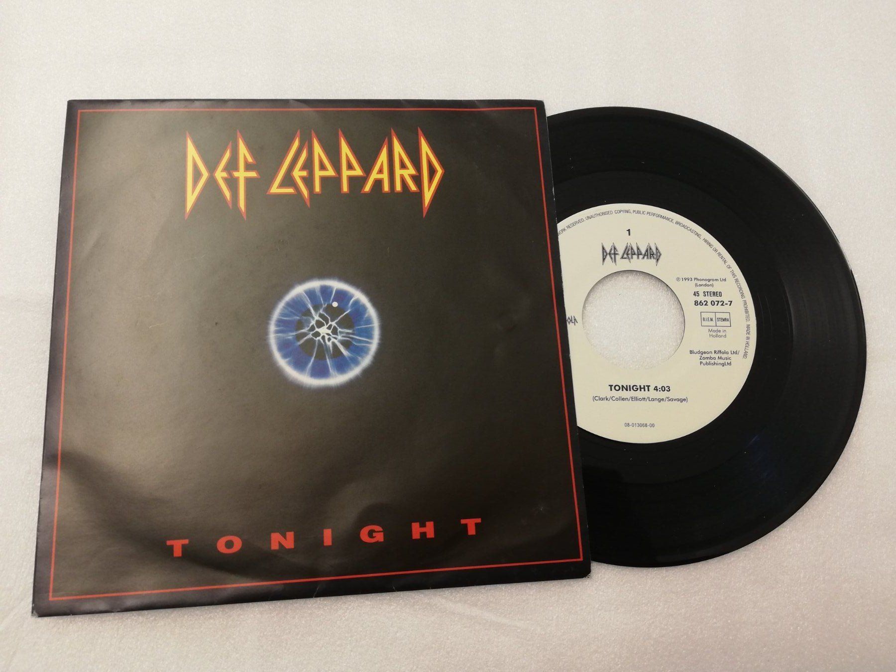 Dischi in vinile: DEF LEPPARD - TONIGHT (SINGLE 7") – Usato da Bern venduto da Vinylsound.ch 2