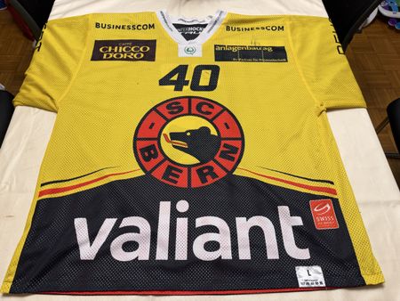 SC Bern Gameworntrikot Junioren Nummer 40 Grösse L