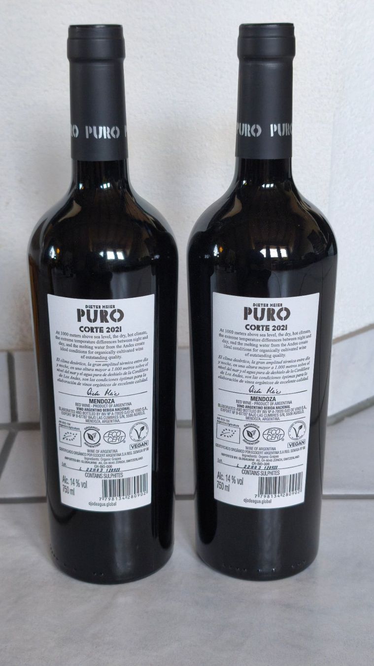 Vino: Dieter Meier PURO Corte 2021 – Nuovo e nell'imballaggio originale da Zürich venduto da Bluemex 1