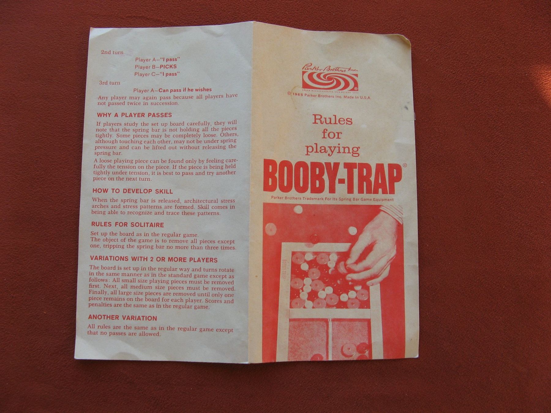 Parker Spiele: Bobby-Trap Spiel – Gebraucht aus Zürich von apil 4