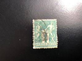 1 timbre oblitéré 1 cent no 61  France