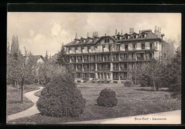 Lausanne, Bois-Cerf, Gebäudeansicht mit
