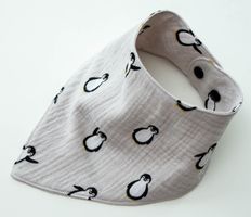 Dreieckstücher aus Musselin - Pinguin 0-24 M - NEU