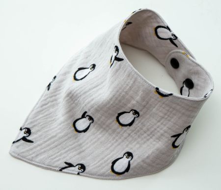 Dreieckstücher aus Musselin - Pinguin 0-24 M - NEU